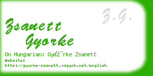 zsanett gyorke business card